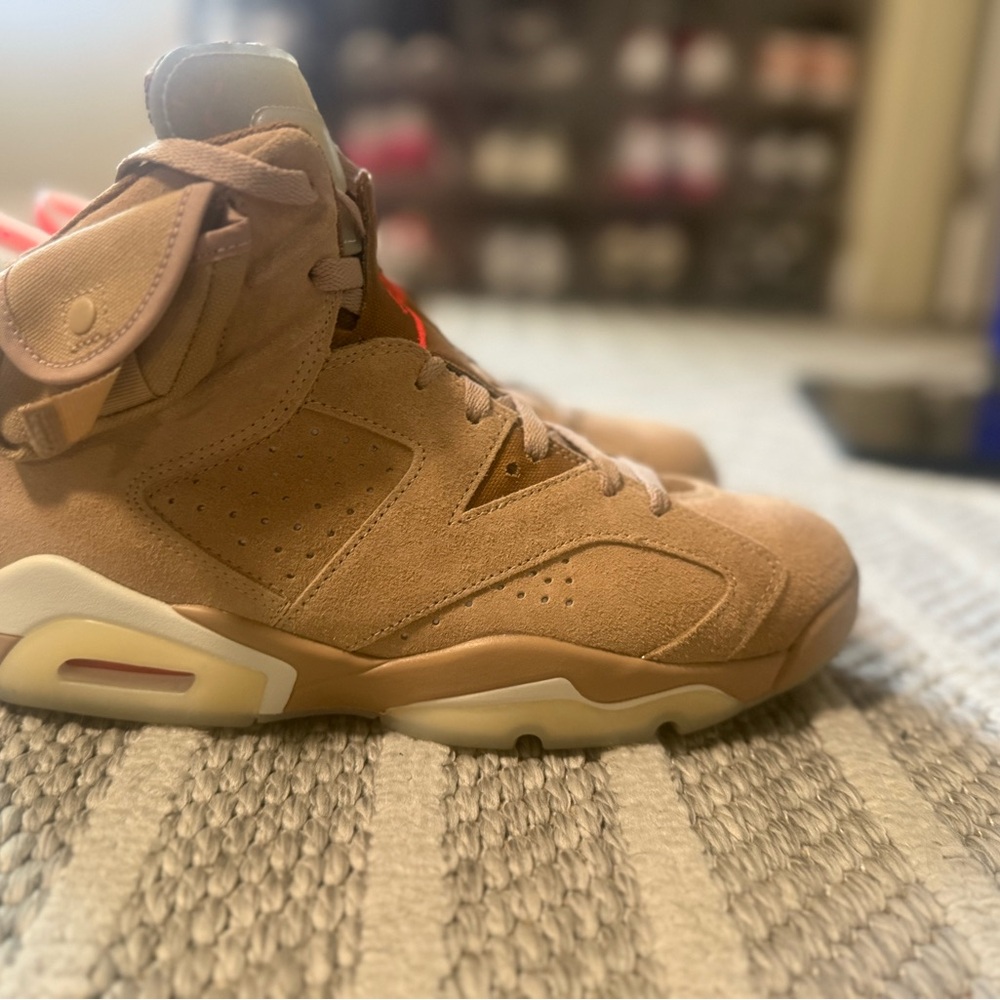 Men's Tan Suede Sneakers Travis Scott